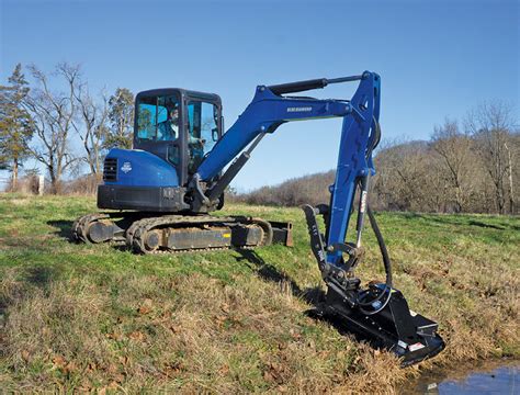 mini excavator mounted brush cutter|clearing brush with mini excavator.